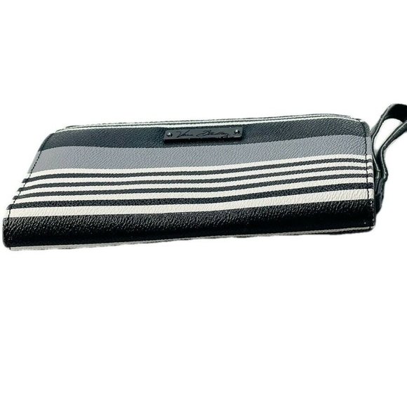 Vera Bradley Leather Accordion Wristlet Wallet Multi-Color Striped - Picture 3 of 7